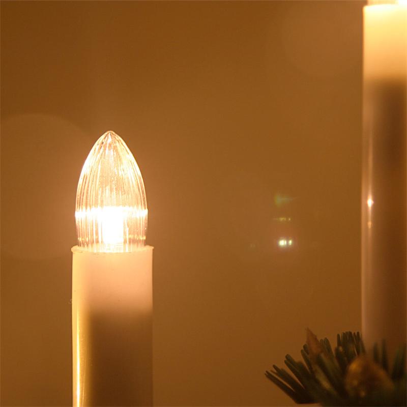 2x E10 1.5 W De Noël Bougie Arc Lumière rechange Flicker Lampes Ampoules Premier RF7 Noma C4 