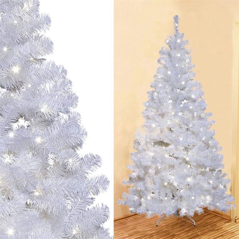 künstlicher Weihnachtsbaum, Christbaum mit LED Beleuchtung für Innen