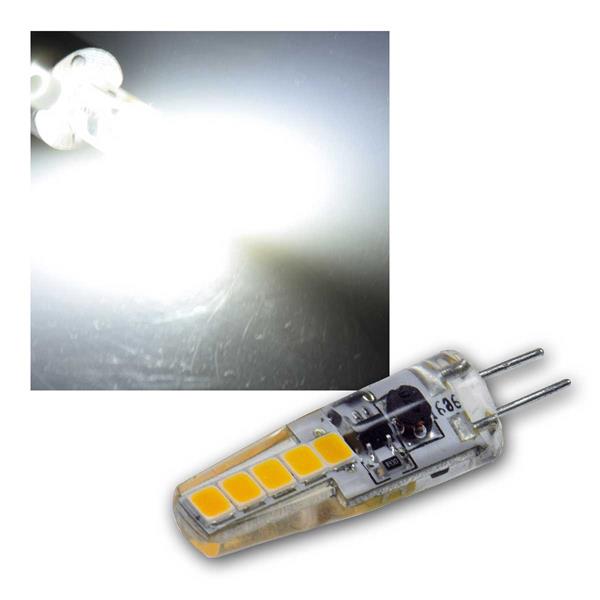 G4 LED bulb silicone neutral white 200lm 12V/2W 300 ° Rotary Beeding