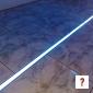 Stylische Badezimmer-Fußboden-Beleuchtung
