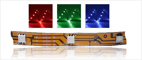 24,98€/m 40cm SMD LED Streifen 48 LEDs blau Lichtband 