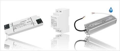 LED Netzteil 60 Watt mit Anschluß für Hauptschalter und 6-Fach LED  Verteiler / Netzteil / Trafo / LED Trafo