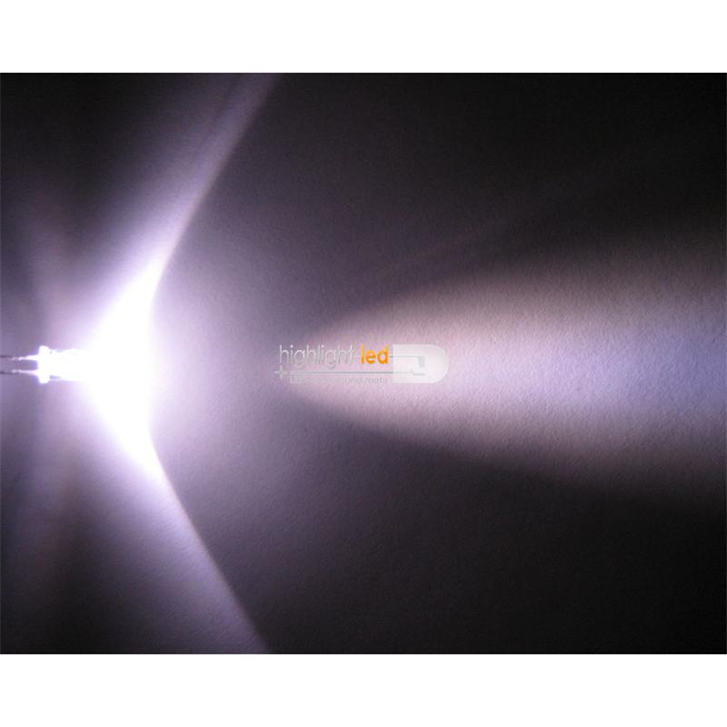 500 weiße LEDs 5mm wasserklar Typ WTN-5-14000pw Leuchtdioden kalt-weiß bianco 