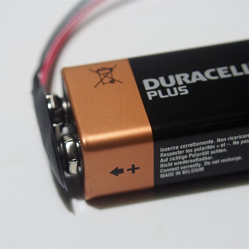 5x Batterieclip für 9 Volt Blockbatterie für 9V an LEDs 
