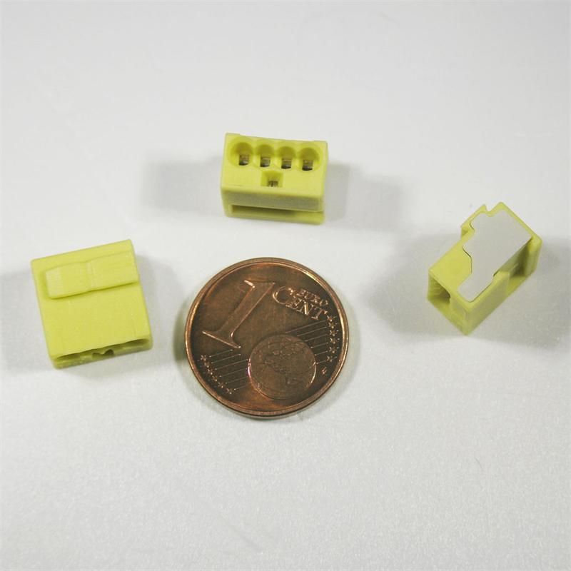 10 Stück WAGO Micro-Steckklemmen 4x 0,6-0,8 mm² grau Verbindungsklemme Klemme