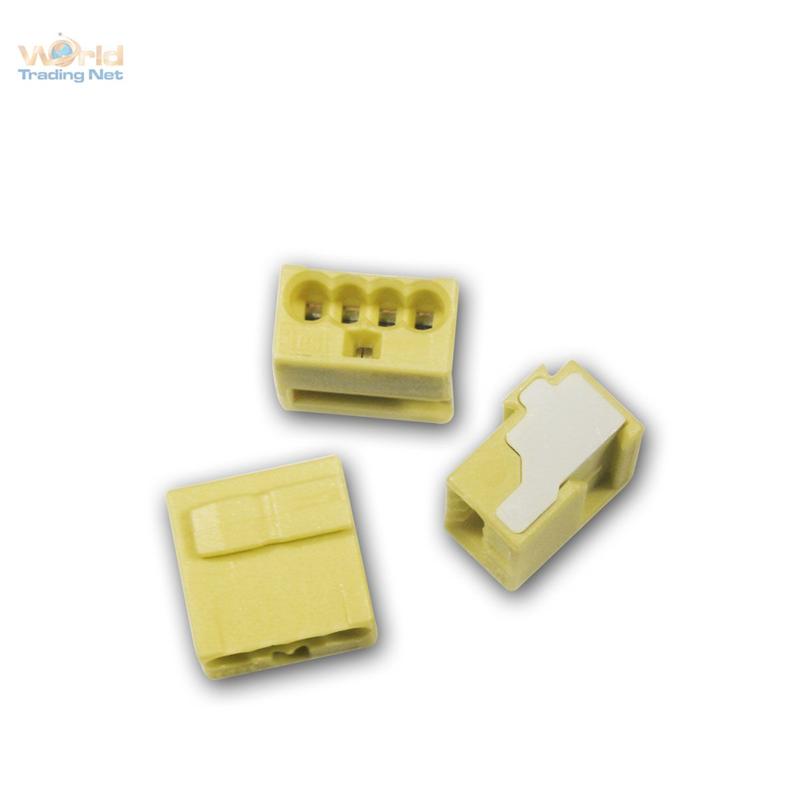 WAGO Micro-Steckklemmen 4/8x 0,6-0,8 mm² grau/gelb Verbindungsklemme Klemme 