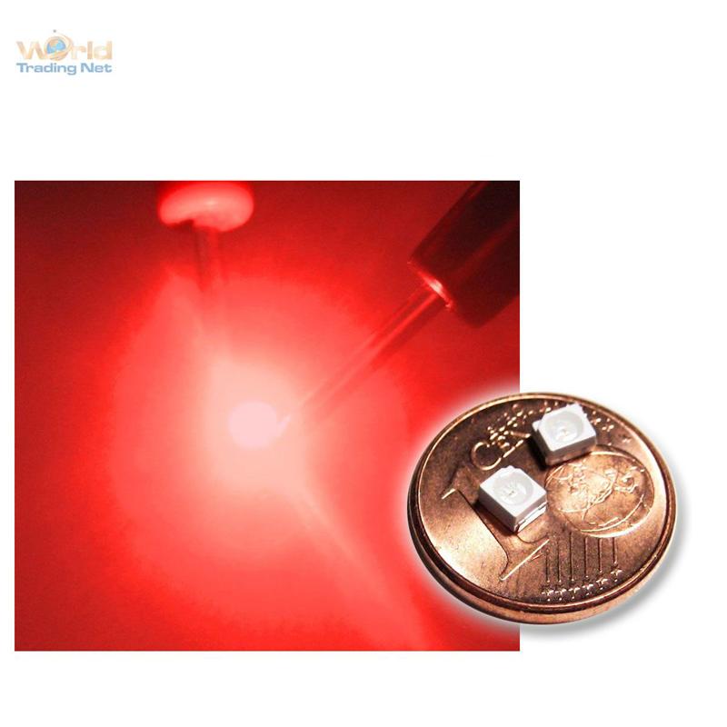 10 LEDs 3mm Rot wasserklar WTN-3-500r rote LED red rouge rojo rosso rood 