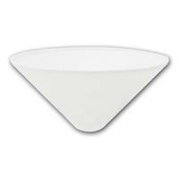 Lamp canopy, cone shape Ø120x60mm | plastic, white