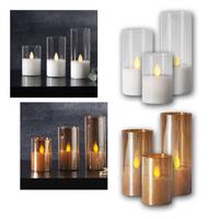 LED windlight M-TWINKLE | LED decorative candle with timer