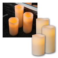 LED Wax Candle Big Wax | LED pillar candle with timer