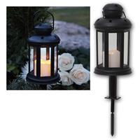 Lantern SERENE | LED outer candle | battery operated | black