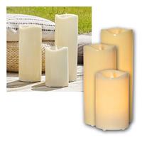 LED outdoor candle GRANDE with timer | LED pillar candle