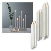 LED stick candles, candlesticks with timer | real wax coat