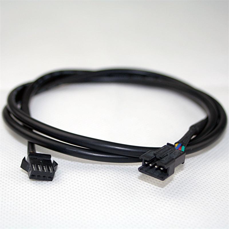 RGB Verlängerungskabel für LED Streifen 4 PIN Buchse 2m schwarz 