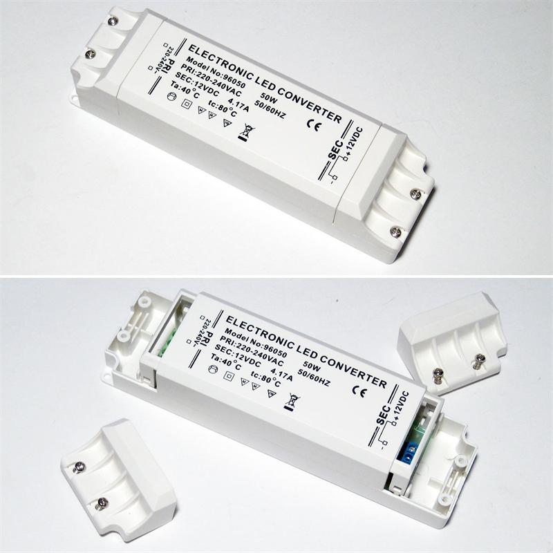 50W LED Trafo 12V DC eckig (12V, 50 Watt, DC)