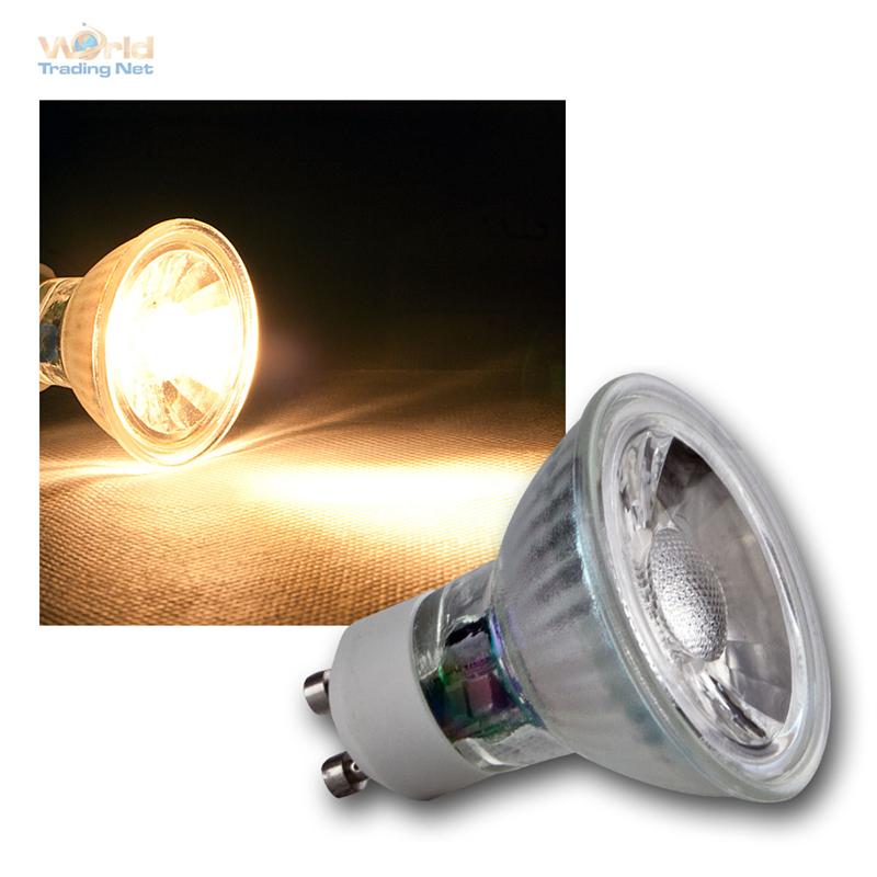 LED Glas Leuchtmittel MR16 GU10 3W Birne Strahler 5W COB Highpower LEDs 
