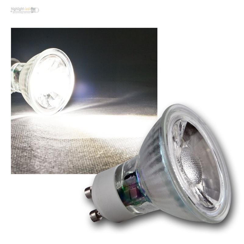 COB MR16 Glas Leuchtmittel warmweiß 230lm Strahler Birne Spot Lampe 12V 3W GU5,3 