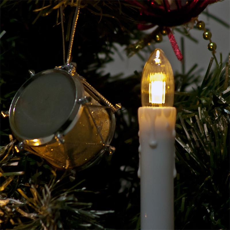 LED Weihnachten Lichterkette Kerze 30 LED Weinachtsbeleuchtung Warmweiß Innen 