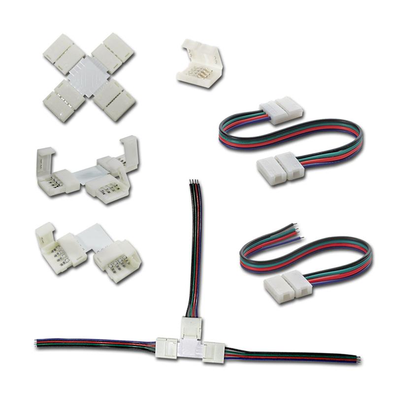 5x 4Pin RGB LED Stecker Verbindungsstück Verbinder Kupplung für Strips weiblich 