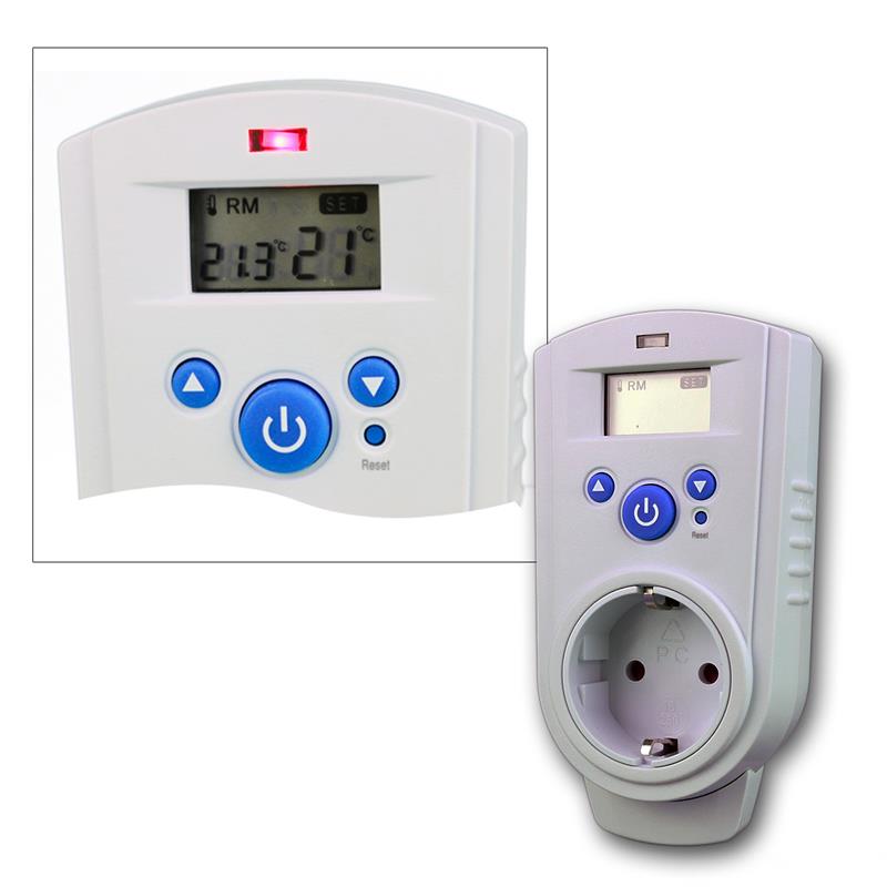 Steckdosenthermostat 230V Thermostat digital, Stecker Steckdose