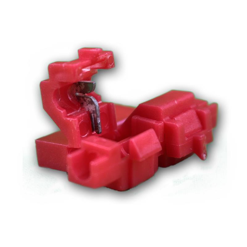 5 x Sicherungshalter Kfz für Flachstecksicherung rot für 0,5-1,0mm² klemmbar 
