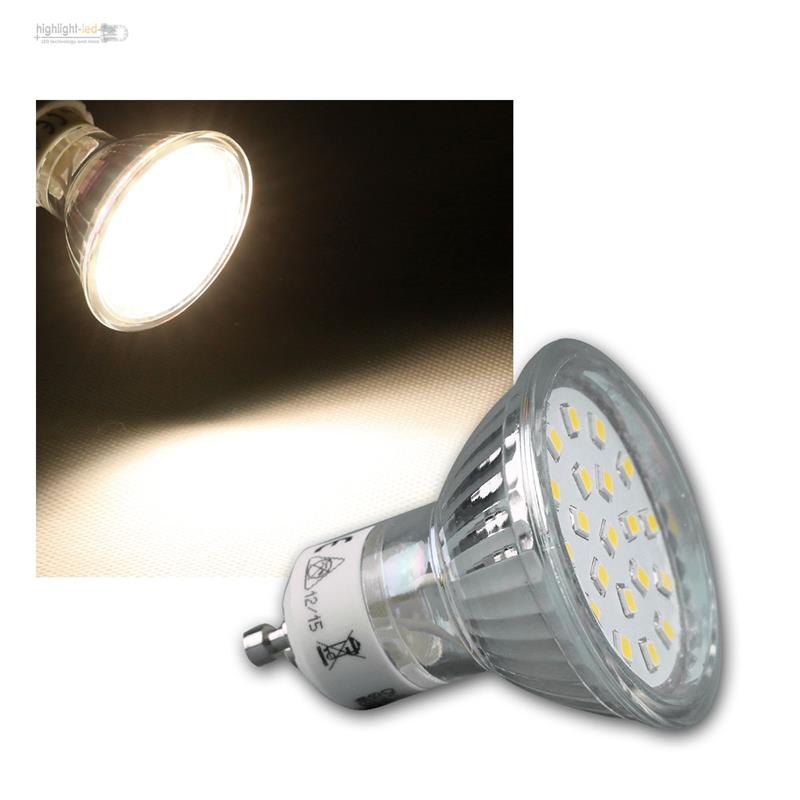 Strahler Leuchtmittel GU10/MR16 SMD LED 120° warm/neutral Birne Lampe Reflektor 