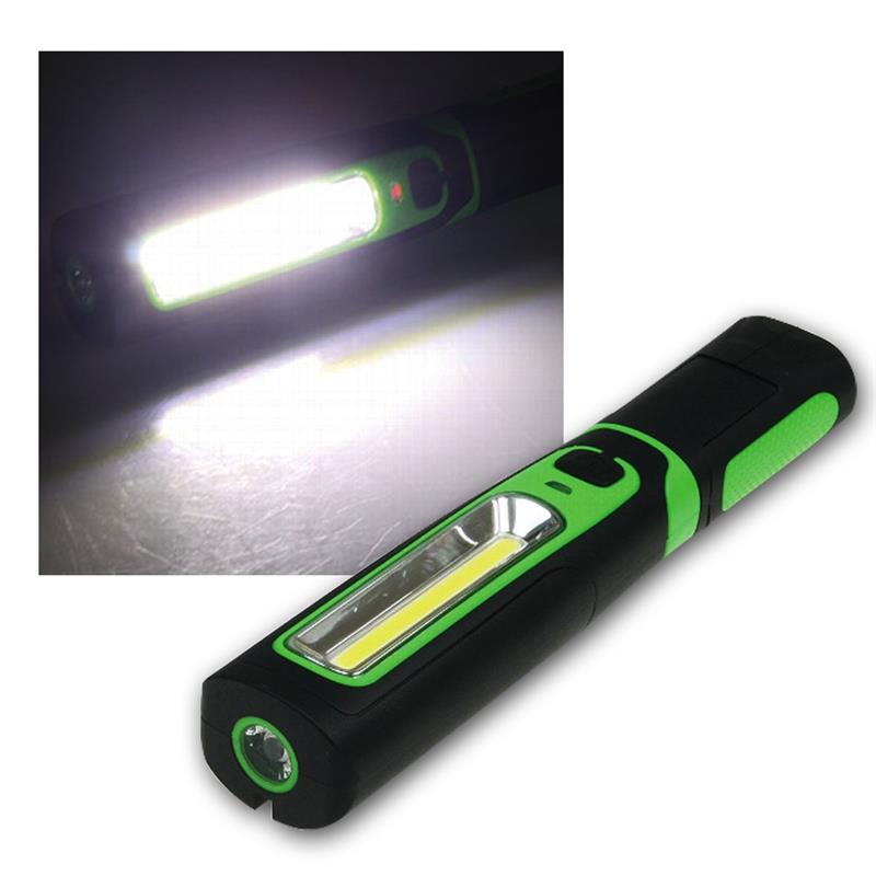 COB-LED Stab Leuchte KFZ Arbeit Werkstatt Taschen Lampe Akku Magnet 