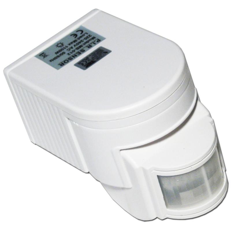 Motion Sensor 180 Degrees White 230v 1000w Ip44 