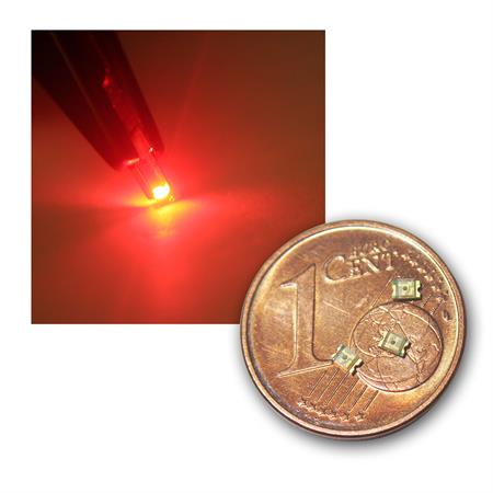 SMT red rouge rojo rosso rood tief rote mini SMDs 200 SMD LEDs 1206 rot
