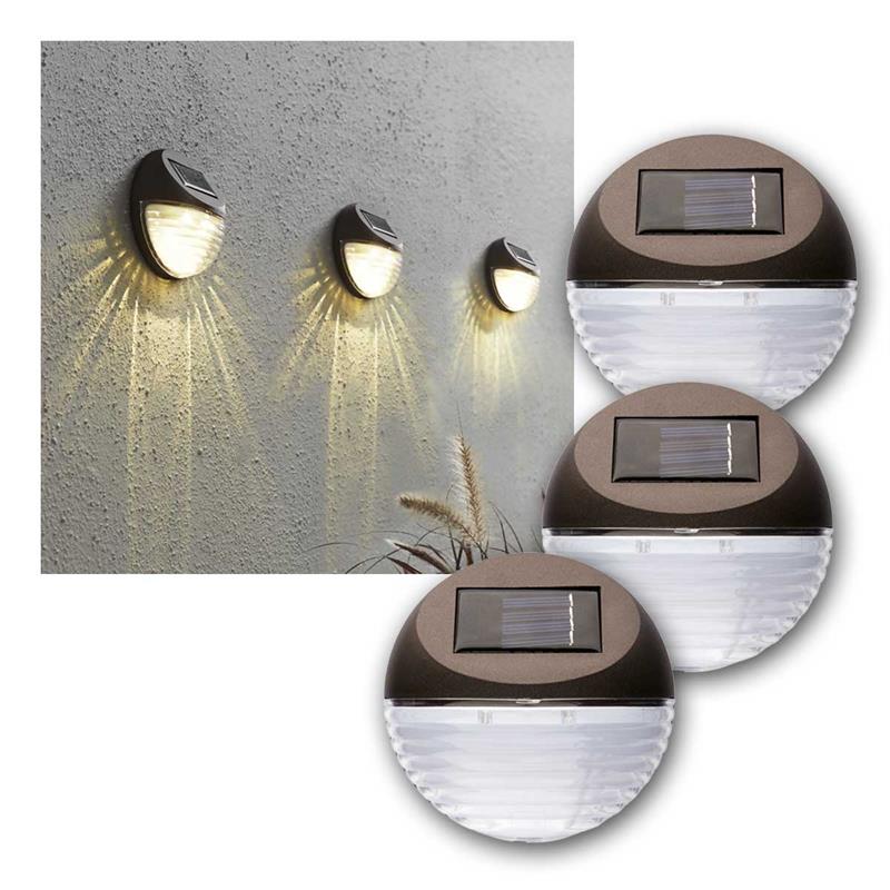 Details about   Solar Garden Lights Traditional Style Wall Mounting Lamps Warm White 32 LED's 6V 