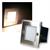 LED Wand-/Boden-Einbauleuchte eckig warm weiß 230V