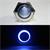 1-poliger Taster mit blauer LED Ringbeleuchtung