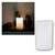 LED Echtwachs-Kerze mit Timer weiß, 12,5x7,5cm