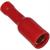 100 x Rundsteckhülse rot für Kabel 0,5-1,5mm²