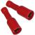 100 x Rundsteckhülse rot für Kabel 0,5-1,5mm²