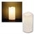 LED Außen Kerze weiß, 15cm / Ø7,5cm, mit Timer