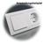 Weiße UP Wechsel-Schalter MILOS kombinierbar mit MILOS- Rahmen