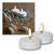 LED Teelicht Kerze 3D FLAMME Maxi, weiß, 2er Set, Timer