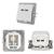 USB-Ladedose weiß, 2-fach, 5V / 3,4A, ohne oder mit Rahmen