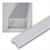 1m Abdeckung für Aluminium-Profil OPAL matt