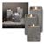LED Kerze Beton Quader 11/14/16cm mit Timer, Echtwachs, einzeln oder in Sets