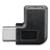Adapter USB-C™ auf USB-C™ 90°, schwarz, zur Seite