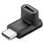 Adapter USB-C™ auf USB-C™ 90°, schwarz, nach Oben