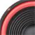 runder Speaker mit schwarz mit roter Foam Sicke / Schaumstoff-Sicke