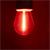 LED Leuchtmittel in rot mit Kunststoff-Leuchtkörper