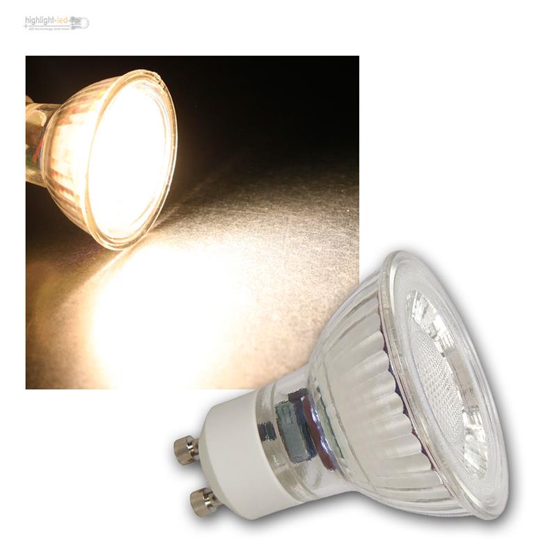GU10 LED Leuchtmittel 3W COB warmweiß 230lm Strahler Birne Spot 230V Reflektor 