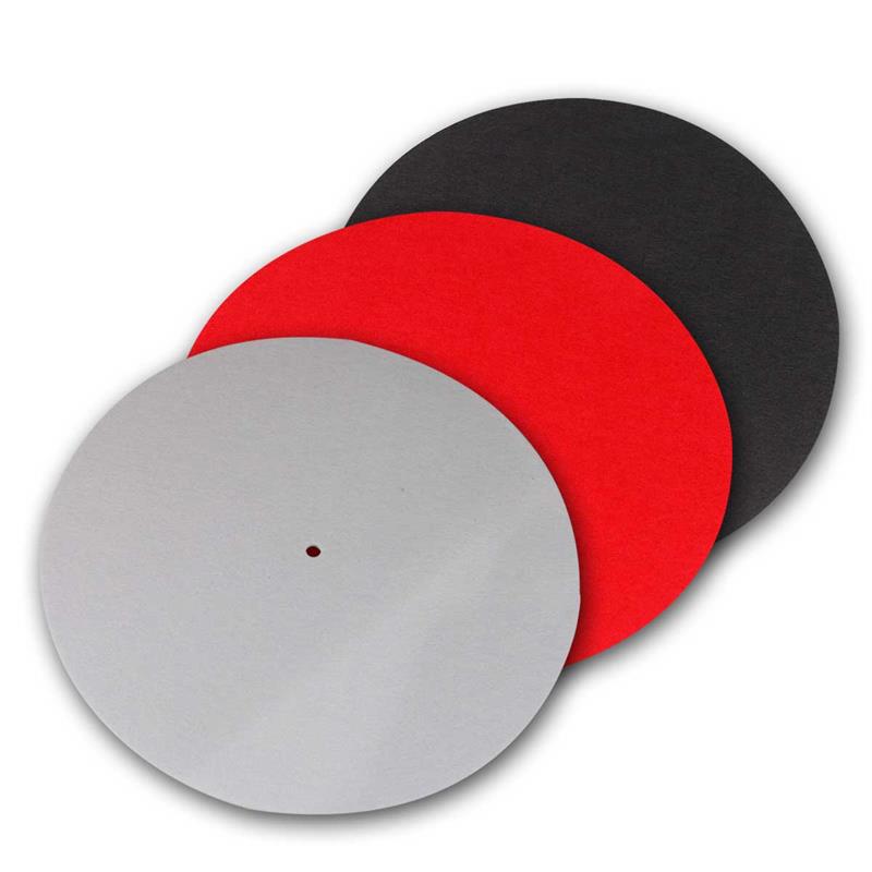 Dynavox Plattentellerauflage PM2 Filz Rot antistatisch 3mm LP Slipmat 