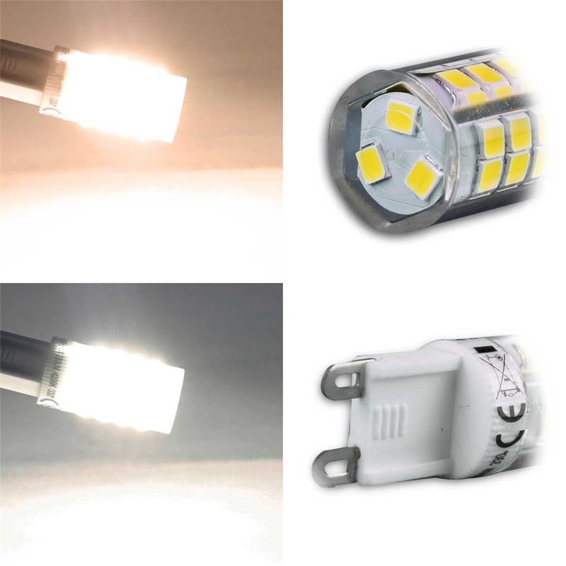 G9 LED Glühlampe 2W LED Lampe Stiftsockel Leuchtmittel Kaltweiß COB Ersetzt 25W 