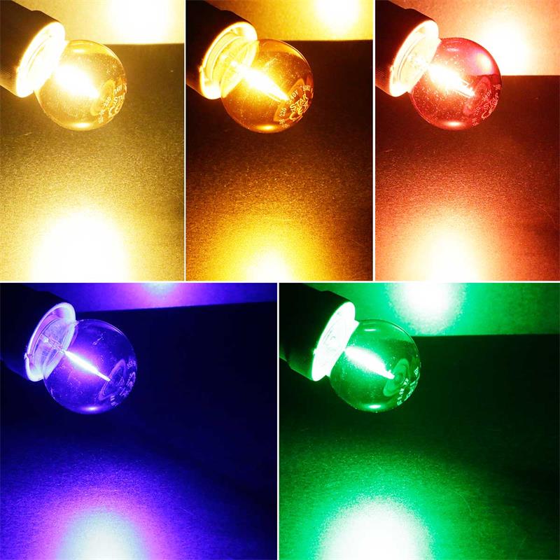 Leuchtmittel für zB Lichterketten E27 bunte Filament Party LED Birnen 5er Pack 