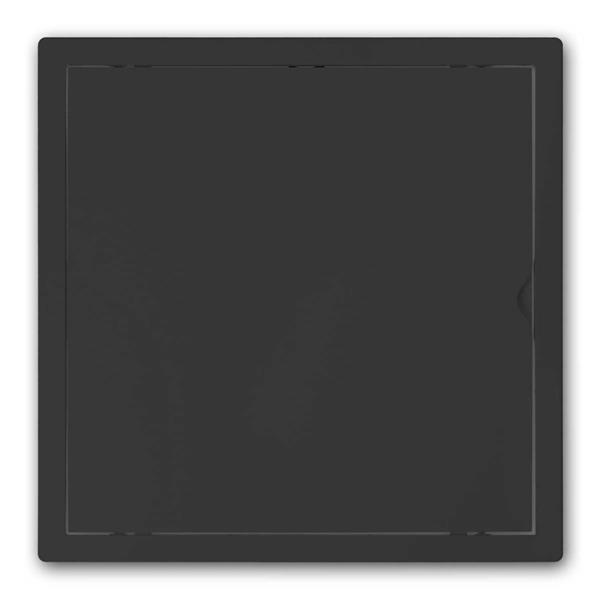 Inspection door 35x35cm | black ABS plastic, surface mount